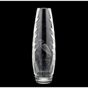 Michael Morrissey for Waterford, Egret in the Reeds Crystal Vase | 305 of 2500